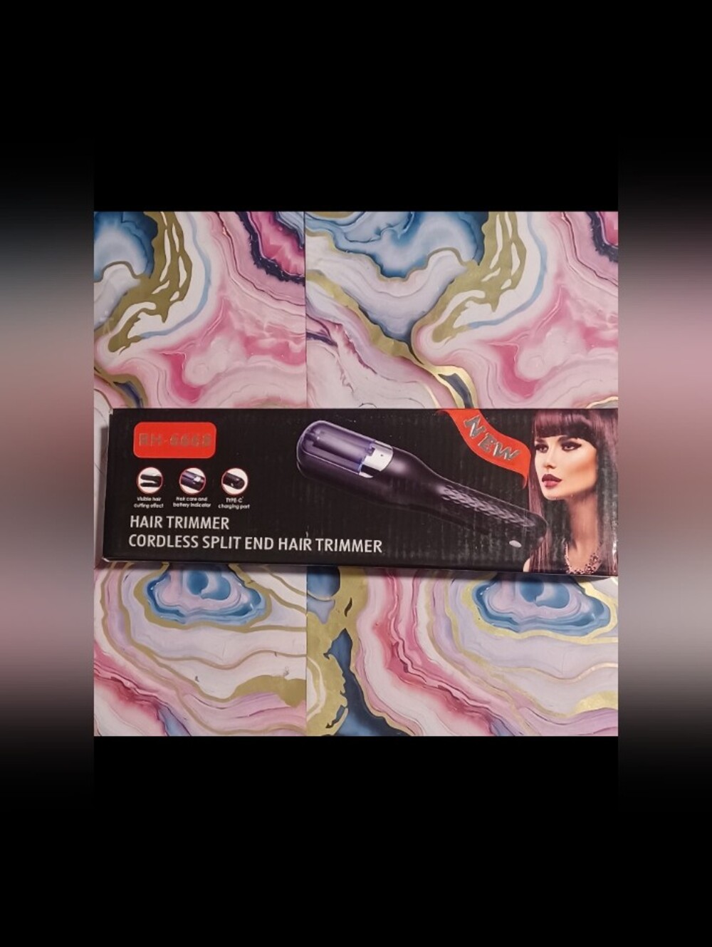 Cordless Split End Hair Trimmer - Purple